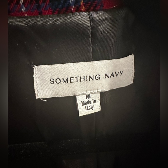 SOMETHING NAVY Red Plaid Blazer - Picture 4 of 4